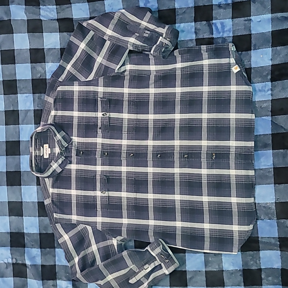 Y2k. Carhartt. 💯 Cotton. Button-up. No issues. Men's size 3xl original fit.